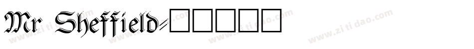 Mr Sheffield字体转换